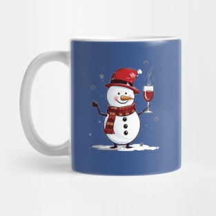 Snowman with wine Mug